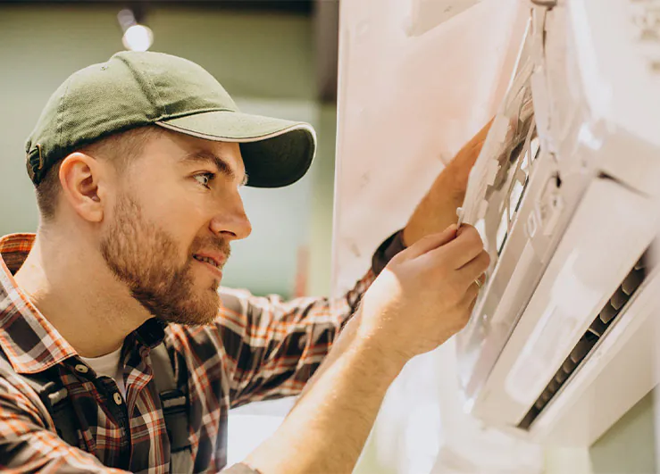 repairman-doing-air-conditioner-service repairman-doing-air-conditioner-service